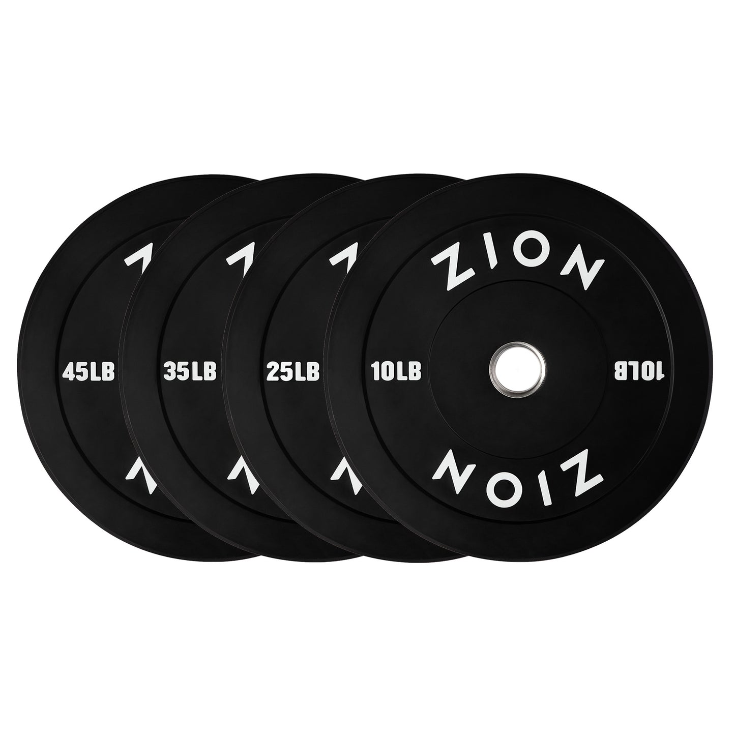 The Onyx 10-45 LB Rubber Bumper Plates