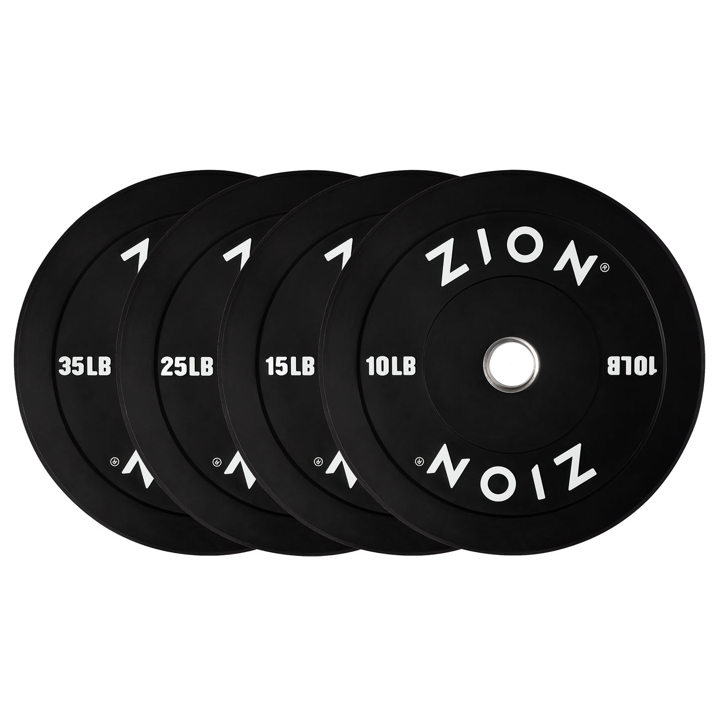 The Onyx 10-45 LB Rubber Bumper Plates